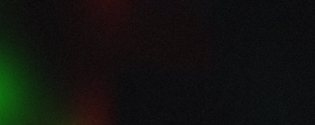 Grainy gradient background red green abstract glowing color wave black dark backdrop noise texture...