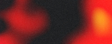 Abstract background red orange yellow color flow grainy wave dark noise texture cover header wallpaper design.の写真素材