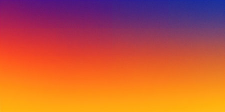 Vibrant orange, red and purple gradient background creating smooth transitionの素材