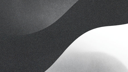 Dynamic abstract waves in black experience and white create a flowing visual, highlighting smooth gradients and contrasting textures, perfect for modern design projectsの写真素材