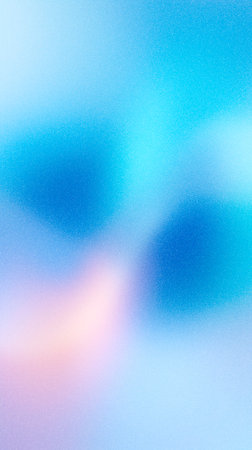 Soft focus abstract background with vibrant blue and pastel colors, featuring smooth gradients and light reflections, ideal for creative projects and artistic expressionsの写真素材