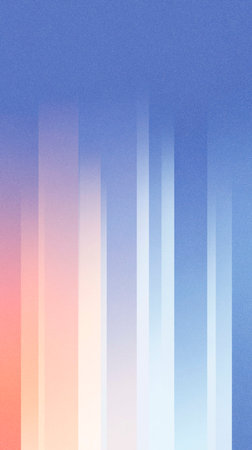 Vertical gradient illustration showcases a blend of blue, pink, and white hues, creating a tranquil ambiance with smooth transitions and soft light effectsの写真素材
