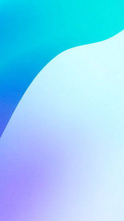 Soft curves in blue, green, and purple create an abstract gradient illustration, evoking a calm and contemporary ambiance with smooth transitions and flowing shapesの写真素材