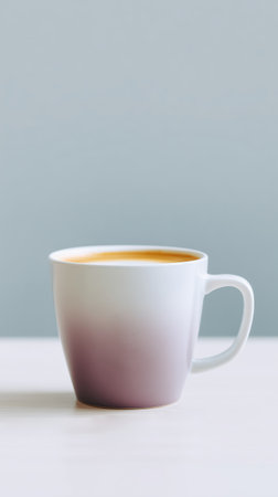 gentle toned cup with soft lighting, tranquil ceramic cup with pastel hues and minimalist ambianceの素材
