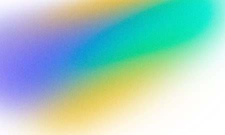 Vibrant teal purple gold gradient cloud, soft blur edges, airy light diffusion, subtle bokeh and...