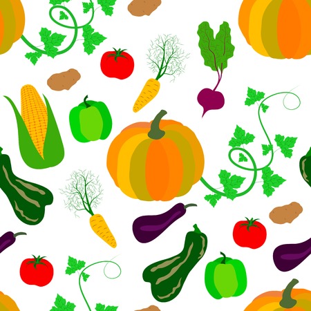 pattern of autumn harvest for your designのイラスト素材