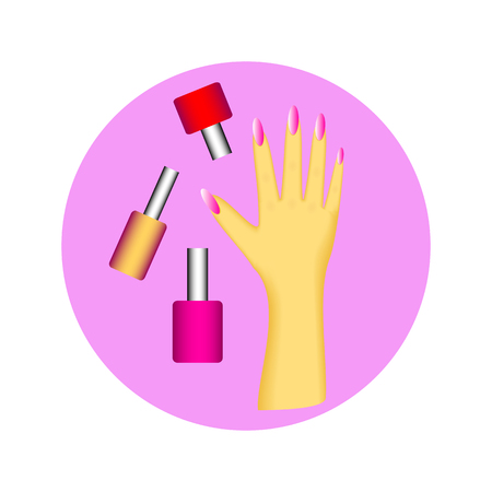 sign of nail polish for your designのイラスト素材