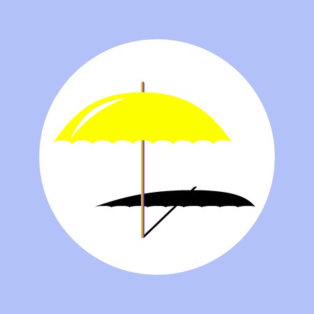 sign of beach umbrella for your designのイラスト素材
