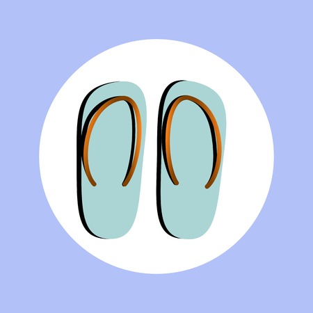 sign of flip flops for your designのイラスト素材