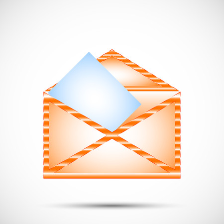 Mail envelope in color. icon of mail for your designのイラスト素材
