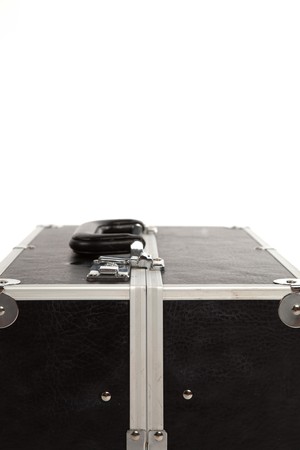 Black Make Up Case on White Isolated Background