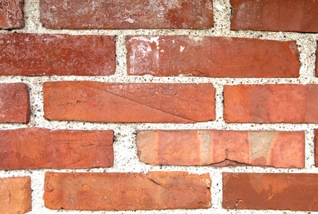 Old Red Brick Wallの写真素材