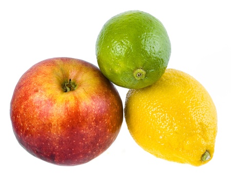 Fruit Group isolated on a white backgroundの写真素材