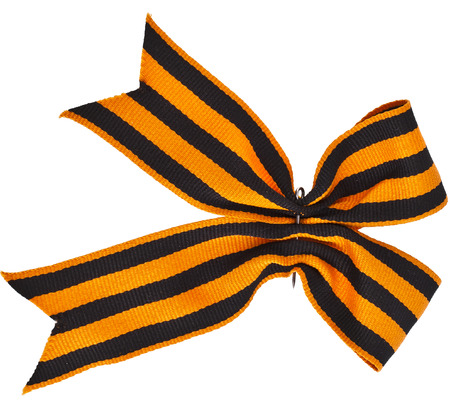 George ribbon bow sign isolated on white backgroundの写真素材