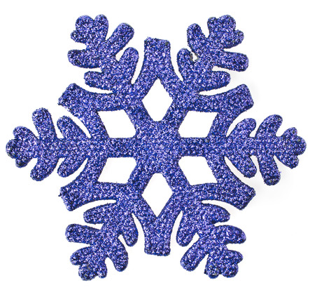 Christmas snowflake isolated on white backgroundの写真素材