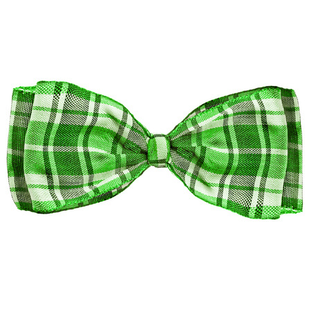 scottish bow tie isolation on a white backgroundの写真素材