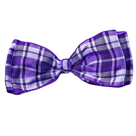 scottish bow tie isolated on white backgroundの写真素材