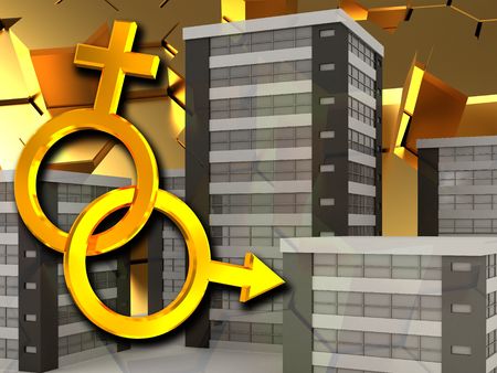 abstract 3d illustration of colorful backgroundのeditorial素材