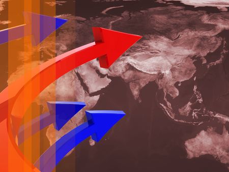 abstract 3d illustration of colorful background