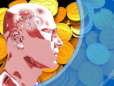 abstract 3d illustration of colorful backgroundの写真素材