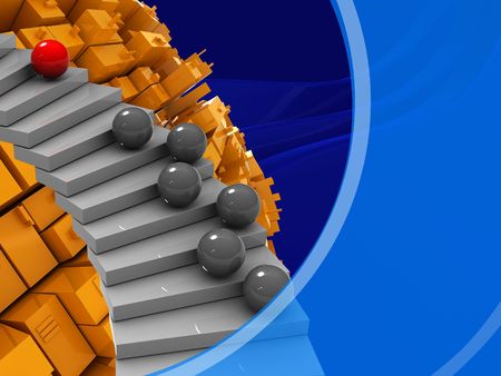 abstract 3d illustration of colorful backgroundの写真素材