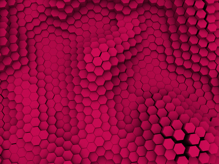 abstract 3d illustration of hexagon backgroundの写真素材
