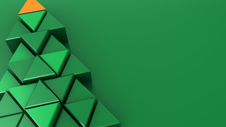 abstract 3d illustration of christmas background with copy spaceの写真素材