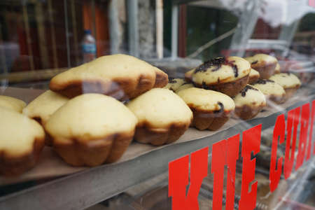 Indonesian traditional food, cubit cake, which is widely sold by street vendorsの写真素材