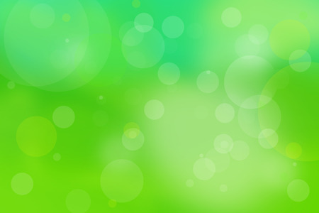 green spring and summer background with blurry bubblesの写真素材