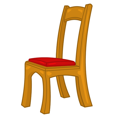 Chair isolated illustration on white のイラスト素材