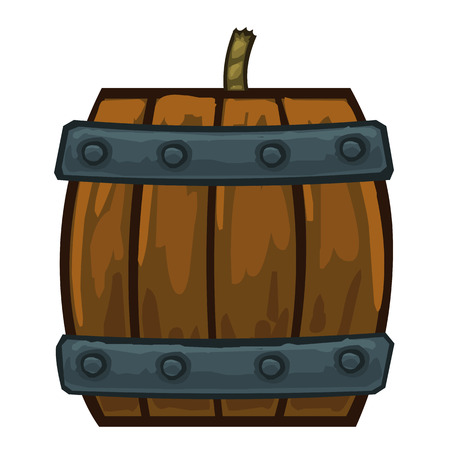 barrels with gunpowder isolated illustration on white backgroundのイラスト素材