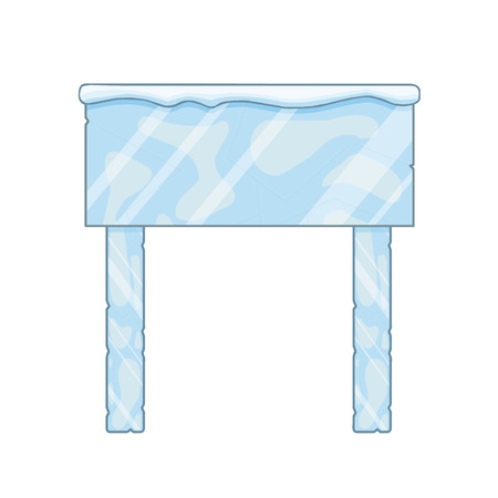 ice signs isolated illustration on white backgroundのイラスト素材