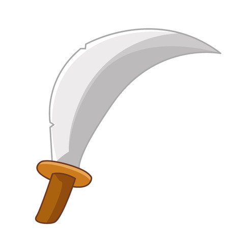 sword isolated illustration on white backgroundのイラスト素材