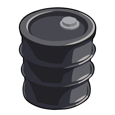 black oil barre isolated illustration on white backgroundのイラスト素材