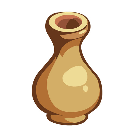 vase isolated illustration on white backgroundのイラスト素材