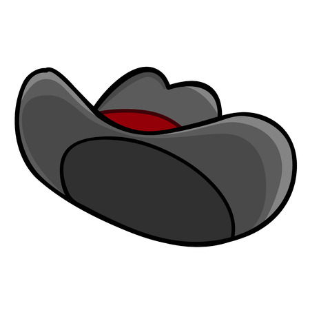 hat isolated illustration on white backgroundのイラスト素材