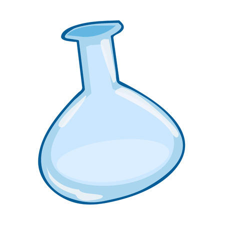 Test tube isolated illustration on white backgroundのイラスト素材