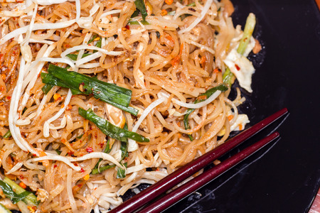 Stir fry noodles, Thai food Pad thaiの写真素材