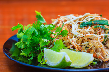 Stir fry noodles, Thai food Pad thaiの写真素材