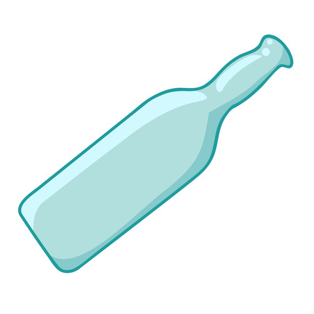 empty bottles isolated illustration on white backgroundのイラスト素材