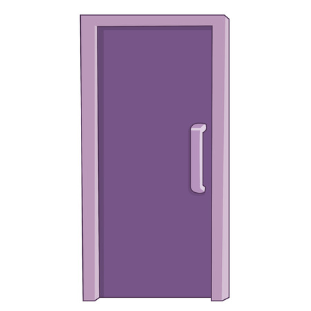 door isolated illustration on white backgroundのイラスト素材