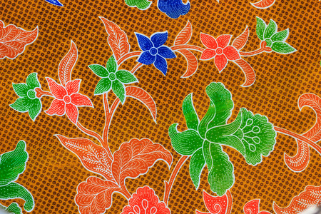 thai fabric textureの写真素材