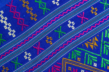 thai silk fabric textureの写真素材