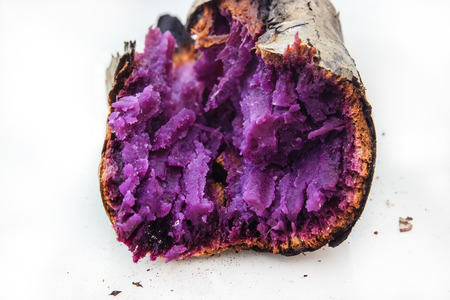 close up purple yam burnの写真素材