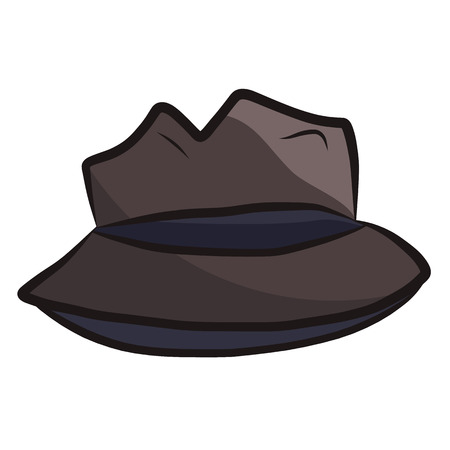 hat isolated illustration on white backgroundのイラスト素材