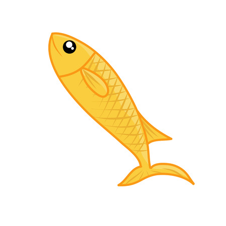 fish isolated illustration on white backgroundのイラスト素材