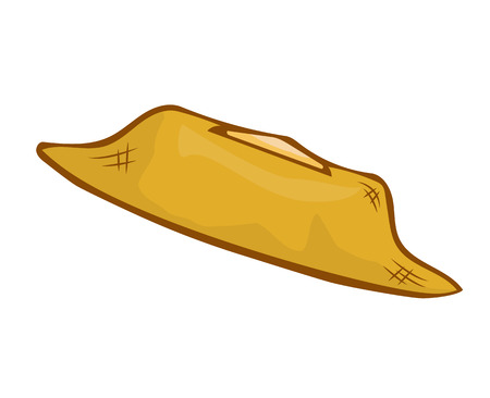 hat isolated illustration on white backgroundのイラスト素材