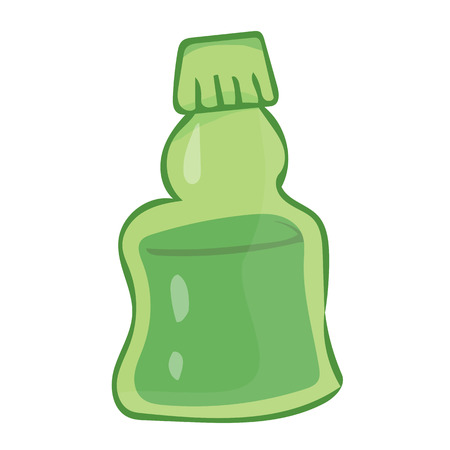 bottle isolated illustration on white backgroundのイラスト素材