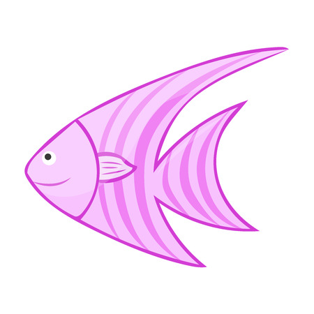 fish isolated illustration on white backgroundのイラスト素材