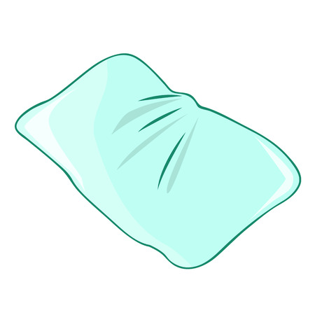 pillow isolated illustration on white backgroundのイラスト素材